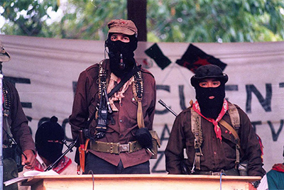 Subcomandante Marcos and Comandante Tacho in La Realidad, Chiapas, 1999