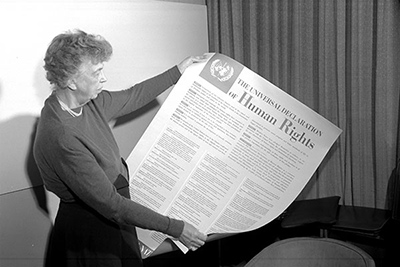 Eleanor Roosevelt, Chair of the Commission on Human Rights