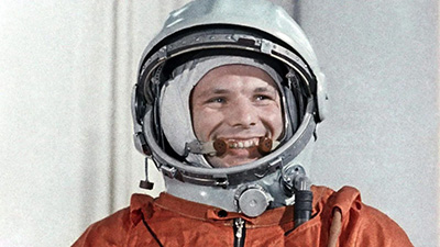 Yuri Gagarin, the first man in space